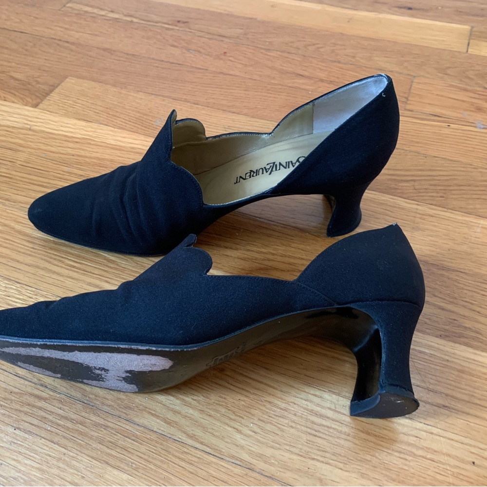 Yves Saint Laurent vintage black heels.